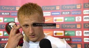 Kamil Gik podczas wywiadu