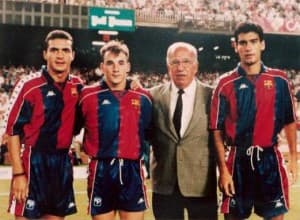 Ferrer - tutaj jako piłkarz Barcelony