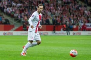 Polska - Gibraltar, Eliminacje EURO 2016 w Piłce Nożnej, Grzegorz Krychowiak, 07.09.2015, fot. Grzegorz Rutkowski;