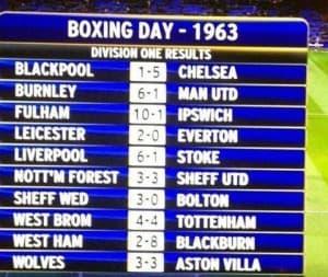 Boxing Day w roku 1963.