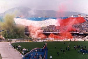 Stadio San Paolo fetujące mistrzostwo (fot.ilcatenaccio)