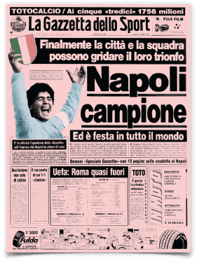 okładka La Gazzetty dello Sport z 11 maja 1987 roku