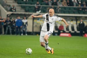 02.04.2016, Warszawa ul.Łazienkowska 3, Ekstarklasa Legia Warszawa - Lechia Gdańsk; nz. Michał Pazdan; fot. Grzegorz Rutkowski;
