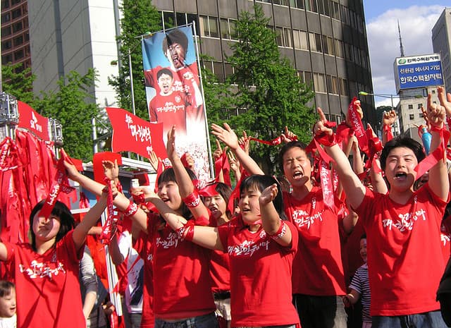 korea południowa, football, piłka nożna, kibice, mistrzostwa świata