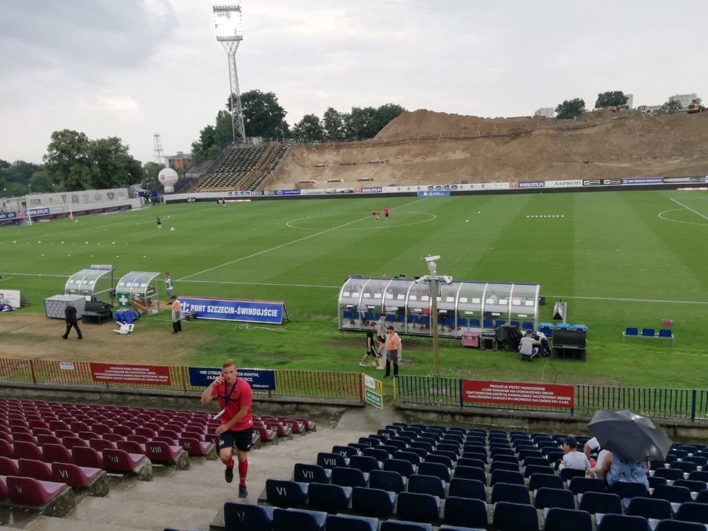 Płyta boiska Pogoń Szczecin