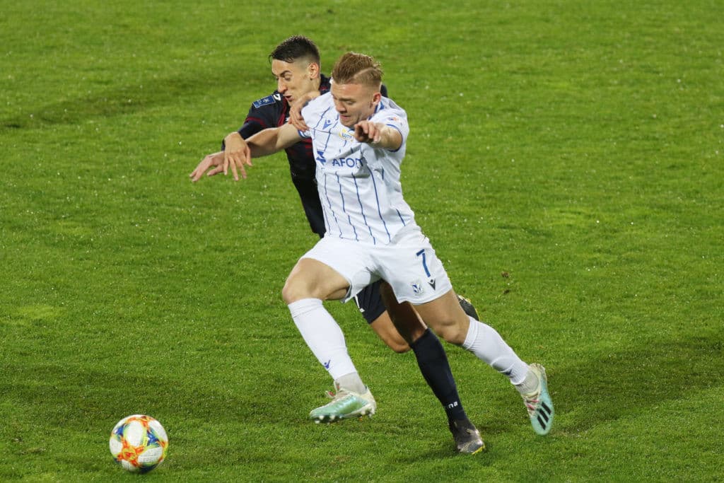 Kamil Jóźwiak i David Stec (Pogoń Szczecin - Lech Poznań)