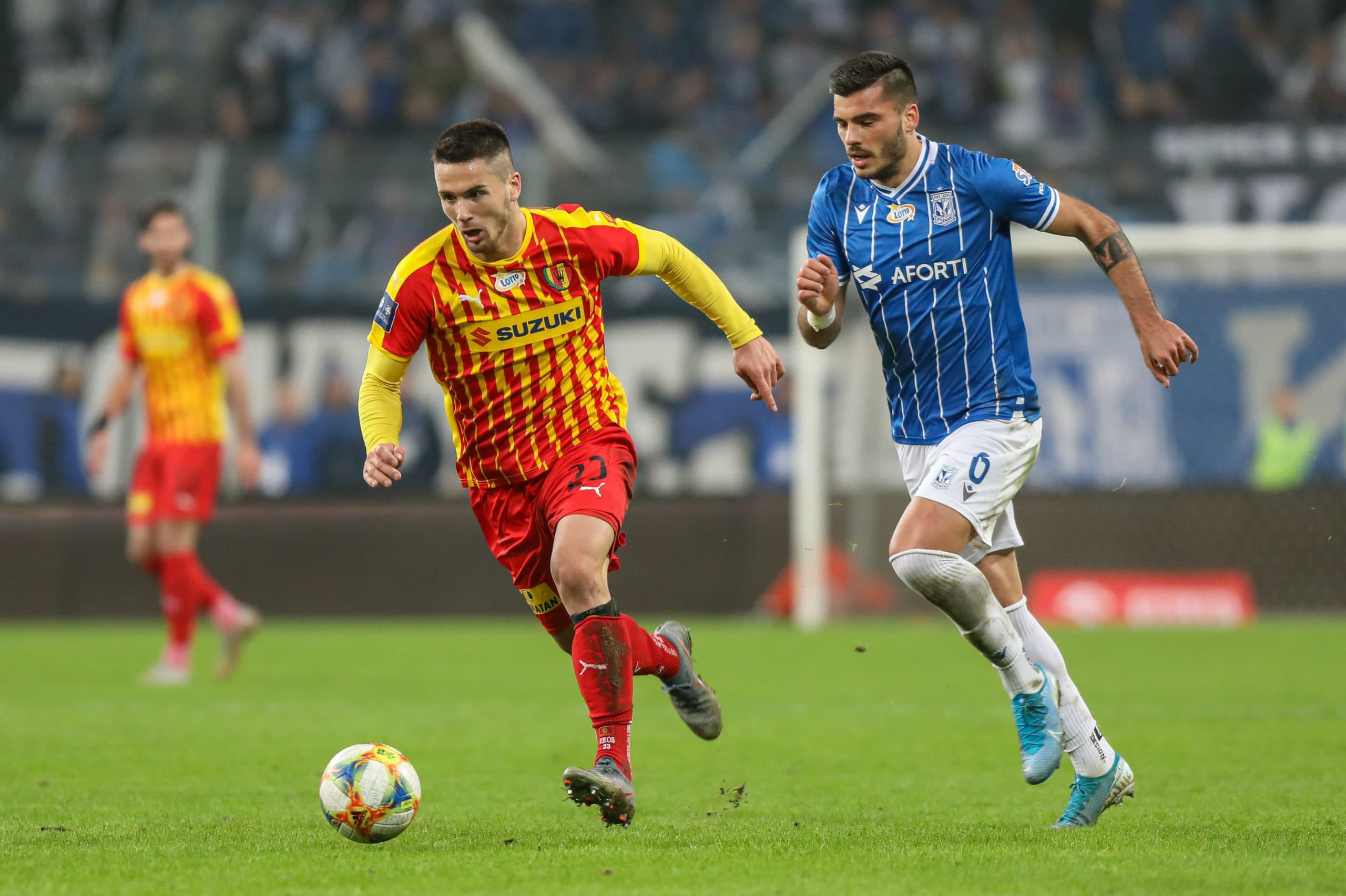 Lech Poznan - Korona Kielce Uros Djuranović i Karlo Muhar, napastnik