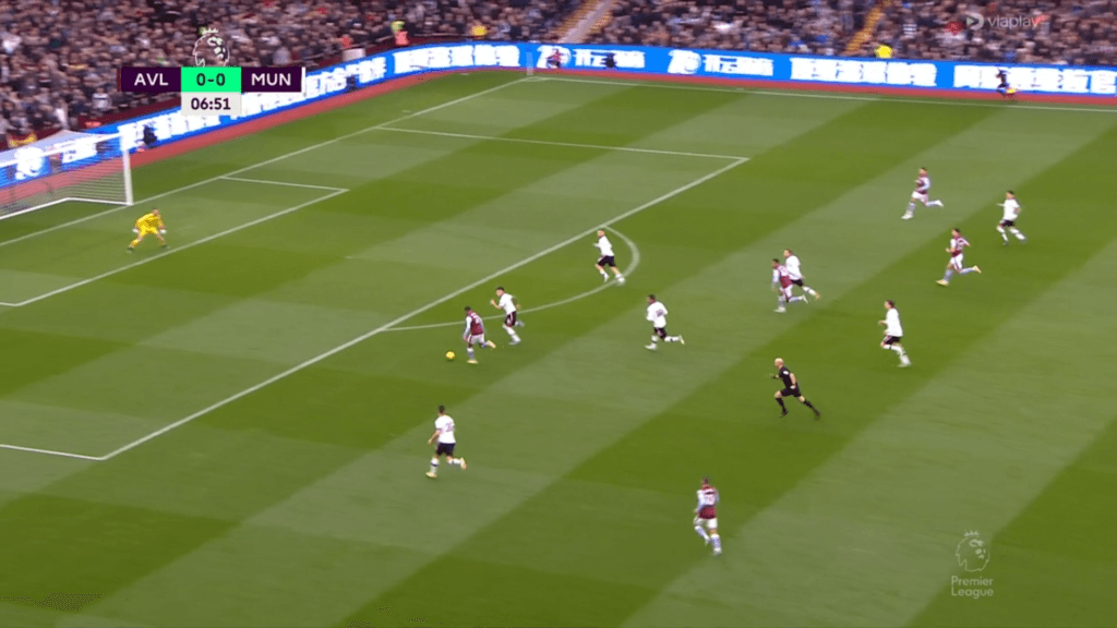 Aston Villa - Manchester United Leon Bailey gol