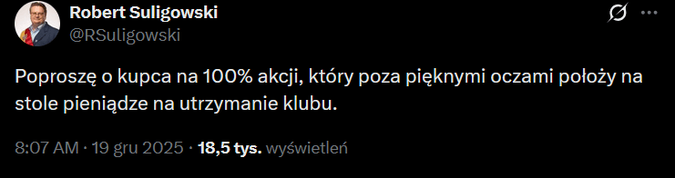 Screen z X Radnego Roberta Suligowskiego