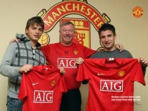 Adem Ljajić (z lewej) nie założy tej zimy koszulki Manchesteru United