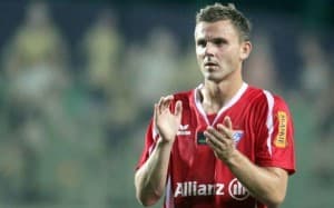 Aleksander Kwiek niemal z miejsca oddał wspaniały strzał
