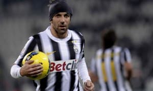 Alessandro Del Piero w meczu Pucharu Włoch wystąpił od pierwszej minuty