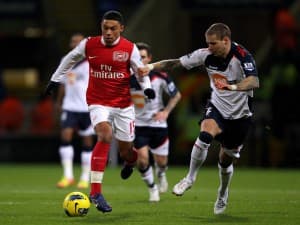 Oxlade-Chamberlain i Gretar Steinsson