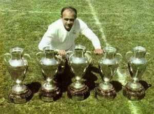 Alfredo Di Stefano poprowadził Real do pięciu zwycięstw w Pucharze Europy