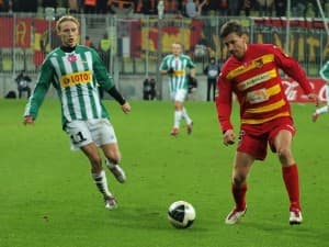 Andrius Skerla (z lewej) zakończył swoją przygodę z białostockim klubem