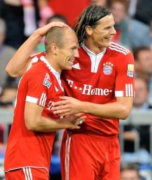 Bohaterzy Bayernu: Arjen Robben i Daniel Van Buyten