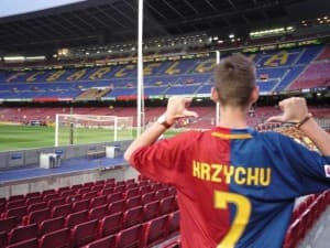 Na Camp Nou przed meczem Barca - Sevilla