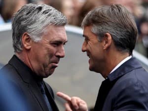 Podopieczni Ancelottiego (L) w meczu ze Stoke zdobyli tylko jeden punkt