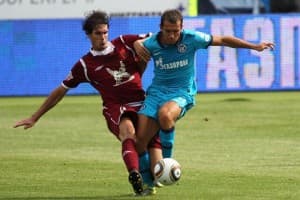 Aleksandr Kierżakow (po prawej) okazał się najlepszym strzelcem Zenitu