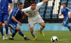 Danijel Aleksić w barwach młodzieżowej reprezentacji Serbii
