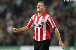 Danny Koevermans jeszcze w barwach PSV Eindhoven, swojego poprzedniego klubu