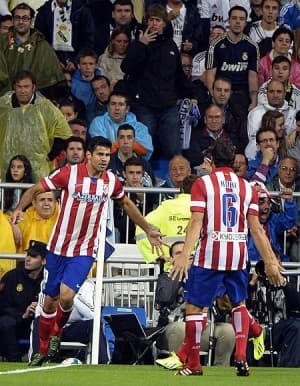 Diego Costa i Koke cieszą się po zdobyciu gola