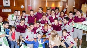 Kibice Elche cieszyli się z awansu do La Liga