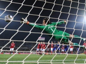 Thomas Sorensen nie imponował formą w bramce duńskiej