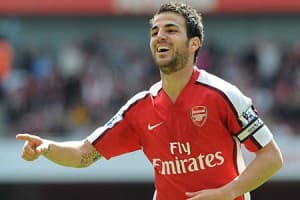 Fabregas jeszcze za czasów gry w Arsenalu Londyn 