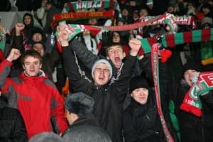 Fani Rubinu wierzą w awans swojej ukochanej drużyny