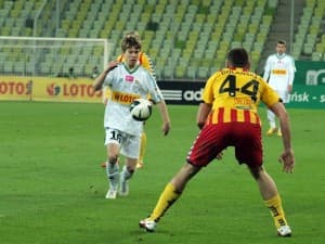 Jakub Kosecki nie chciał być gorszy i też strzelił dwa gole