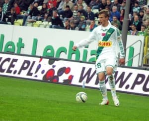 Kacper Łazaj strzelił swoją pierwszą bramkę w lidze