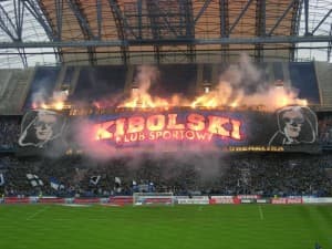 Kibice Lecha robili wszystko, aby wesprzeć swoich piłkarzy
