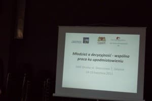 Temat spotkania: „Młodzież a decyzyjność – wspólna praca ku upodmiotowieniu”