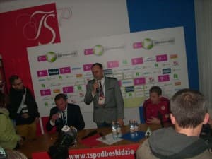 Konferencja prasowa po meczu Podbeskidzia Bielsko-Biała z Zagłębiem Lubin