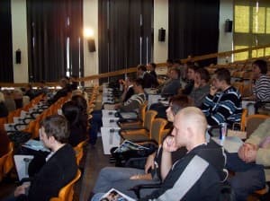 Na auli katowickiego AWF było niestety mało osób