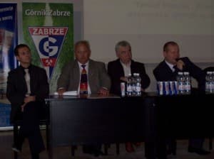 Panel dyskusyjny: od lewej: Tomasz Mucha, Krzysztof Miklas, Andrzej Grygierczyk oraz Marek Kopczacki