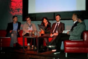 W pierwszej części debaty dyskutowali: Mariusz Potaczek, Barbara Janik, Michał Białoński oraz Dariusz Olszówka