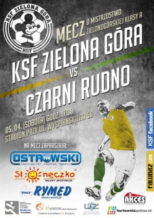 Plakat promujący jeden z meczów drużyny, które rozwieszane są na ulicach miasta