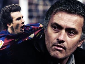 Leo Messi i Jose Mourinho, bohaterowie Barcelony i Realu