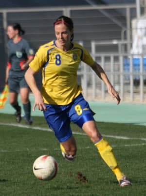 Lotta Schelin - Pod nieobecność Hanny Ljungberg największa gwiazda reprezentacji Szwecji