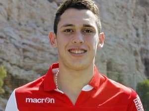 Lucas Ocampos podczas prezentacji w AS Monaco