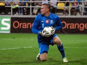 Łukasz Skorupski w barwach reprezentacji Polski 