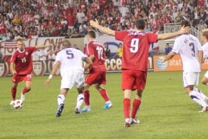 Adam Matuszczyk, Ludovic Obraniak i Robert Lewandowski