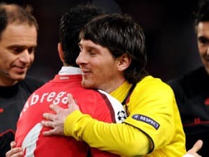 Cesc Fabregas, jeszcze za czasów gry w Arsenalu Londyn, wraz z Leo Messim