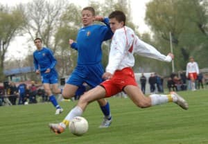 Jonczyk podczas meczu z reprezentacją Belgii