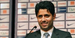 Katarczycy marzą o LM (na zdjęciu Nasser El Khelaifi, prezes PSG)