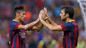 Neymar pierwszy raz zdobył trzy gole dla Barcy 