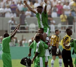 Radość Nigeryjczyków po zwycięskim finale