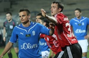 Miroslav Radović (z prawej) jest szczęśliwy z gry w Legii